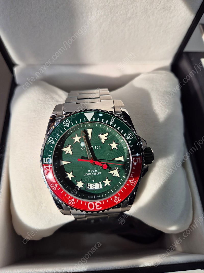 GUCCI 구찌 다이브 남성 쿼츠 45mm 시계 YA136222