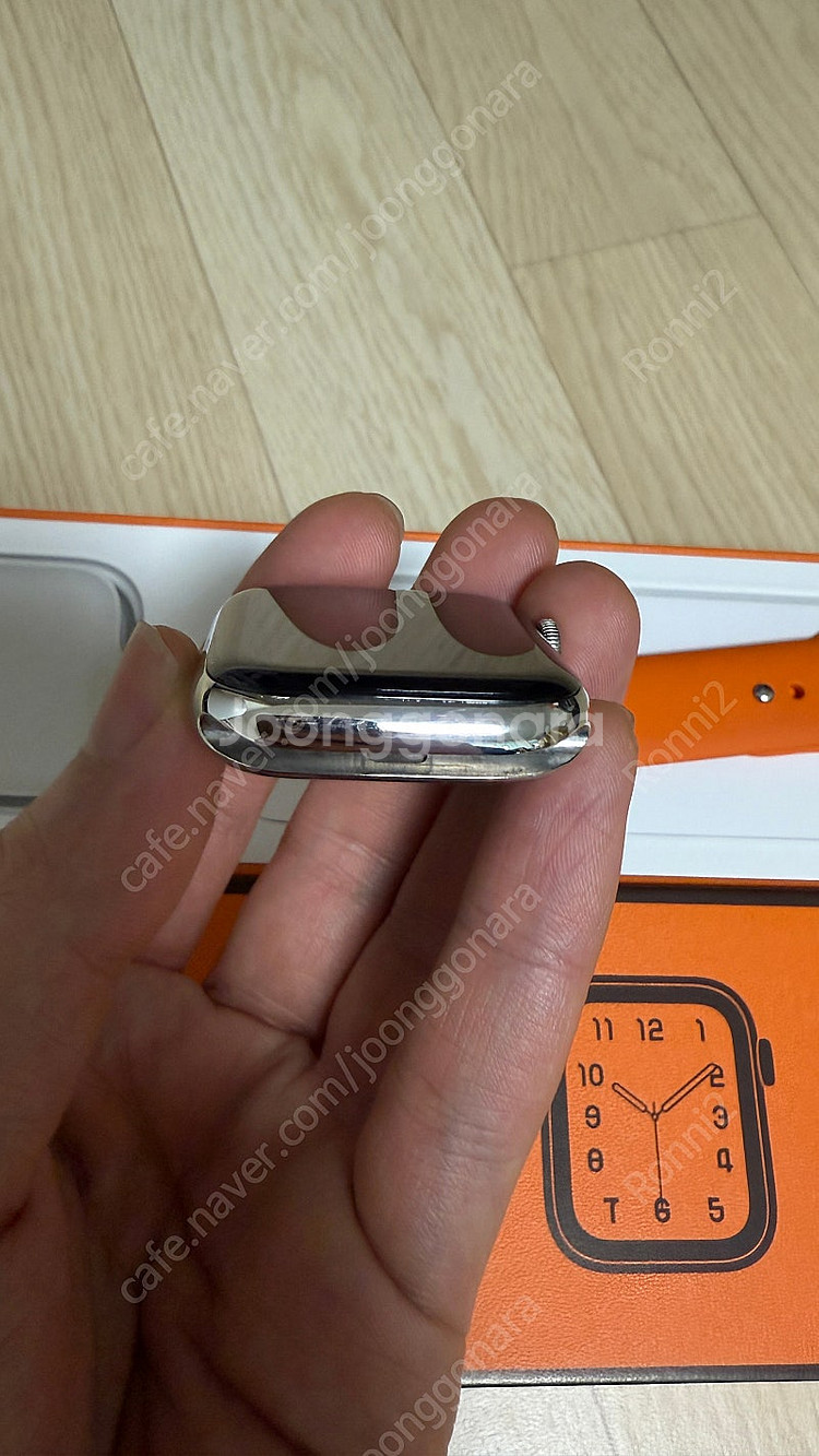애플워치6 에르메스 44mm 실버--1