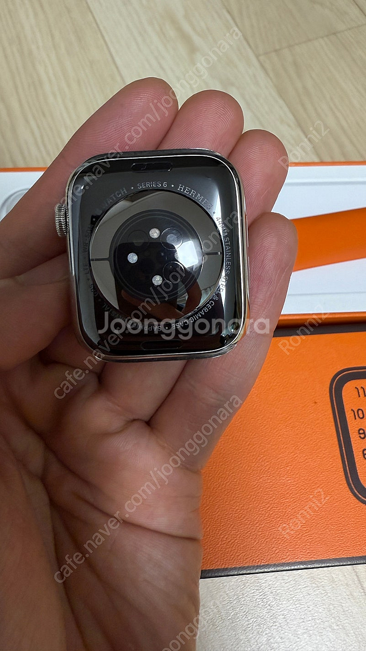 애플워치6 에르메스 44mm 실버--5