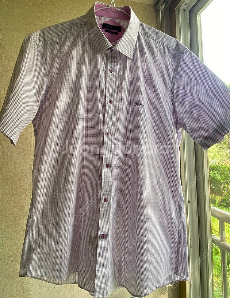 남성 반팔 남방 슬림핏 (100~105)--1