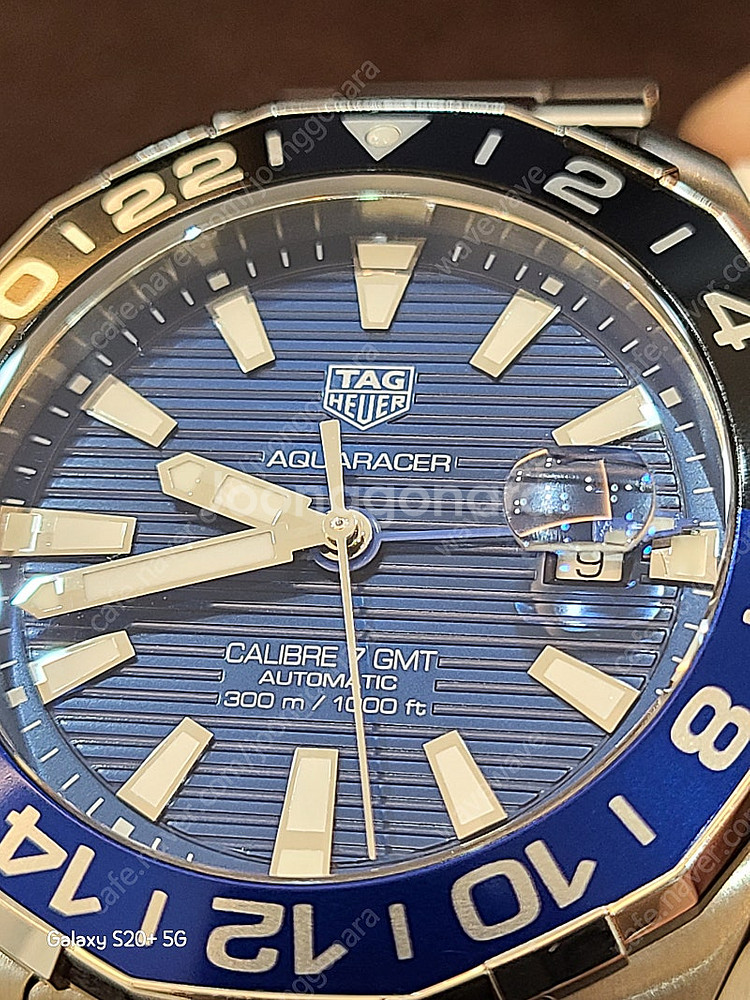 태그호이어 아쿠아레이서 GMT300 배트맨 남성 스틸시...--0
