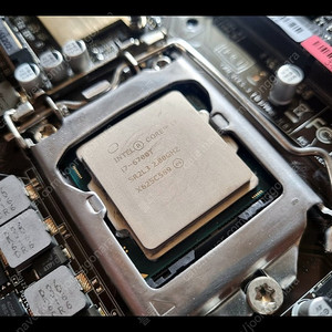 NAS용 M-ITX 메인보드 세트 판매 (Q170T + i7-6700T + 32GB + 어댑터 등)
