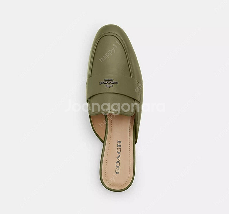 COACH 코치 새미슬라이드 카키색 240사이즈(US7...--0