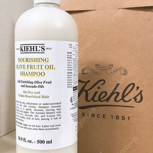 [백화점 새상품] 키엘 너리싱 올리브 프룻 오일 샴푸 500ml
