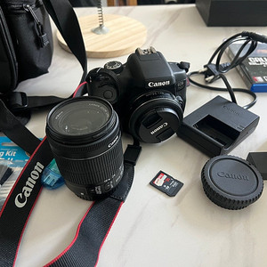 캐논 750D 18-55mm 번들킷 + 24mm 팬케익 렌즈