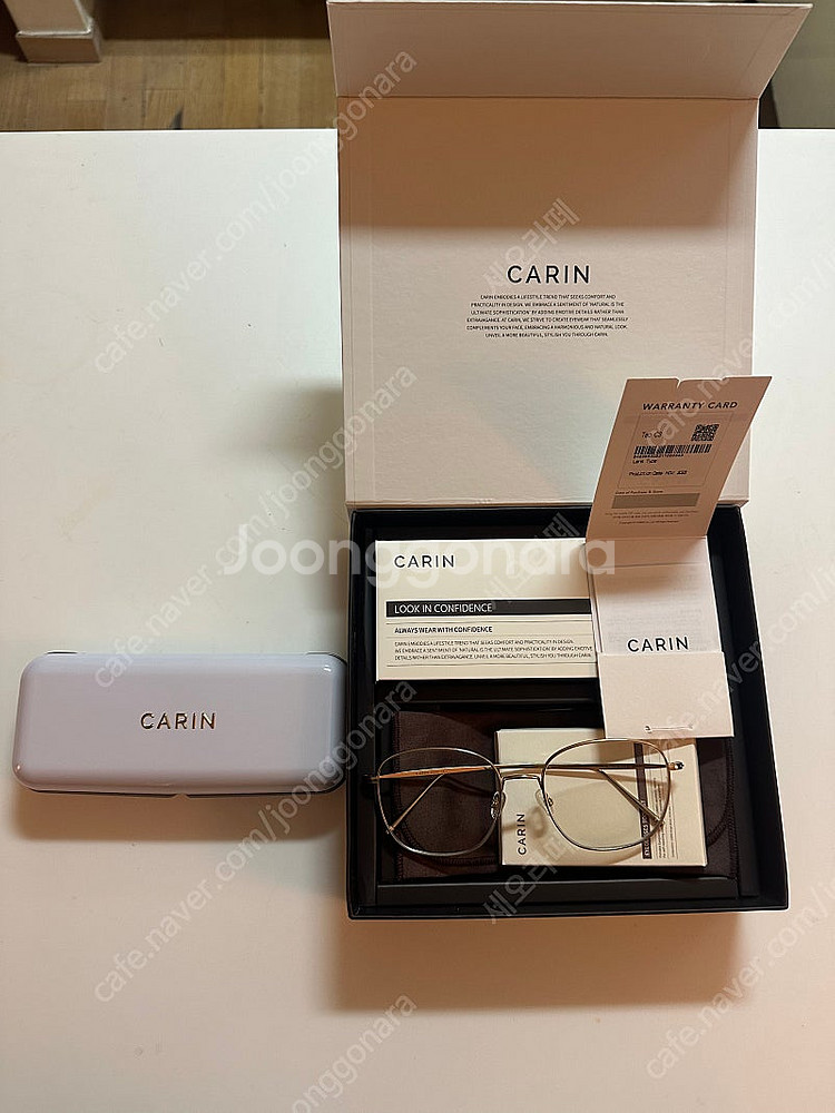 카린안경 carin 팝니다. Teo c3 테오--0