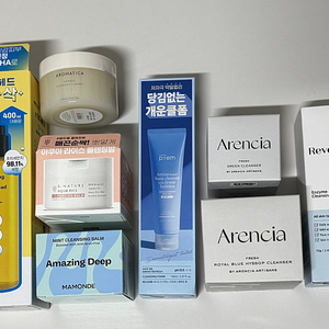 아렌시아 한스킨 마몽드 클렌징밤 클렌징오일 클렘징폼