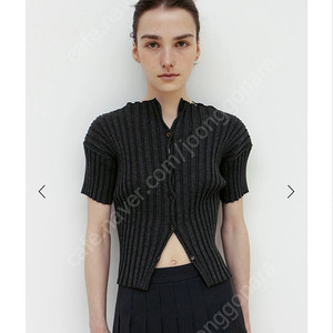 르917 Le17septembre millie knit short cardigan 다크그레이