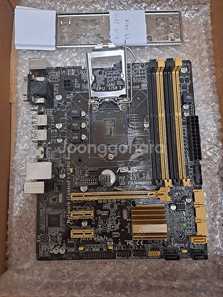 asus b85m-g 고장(소켓핀휨, usb3.0핀휨)...--1