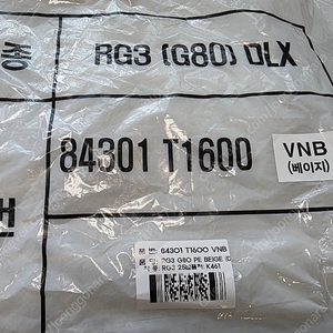 RG3 G80 제네시스 페리 SDS2 베이지 매트 84301 T1600