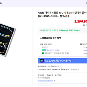 아이패드프로13인치 M4 셀룰러 256 스페이스그레이 무기스 급처