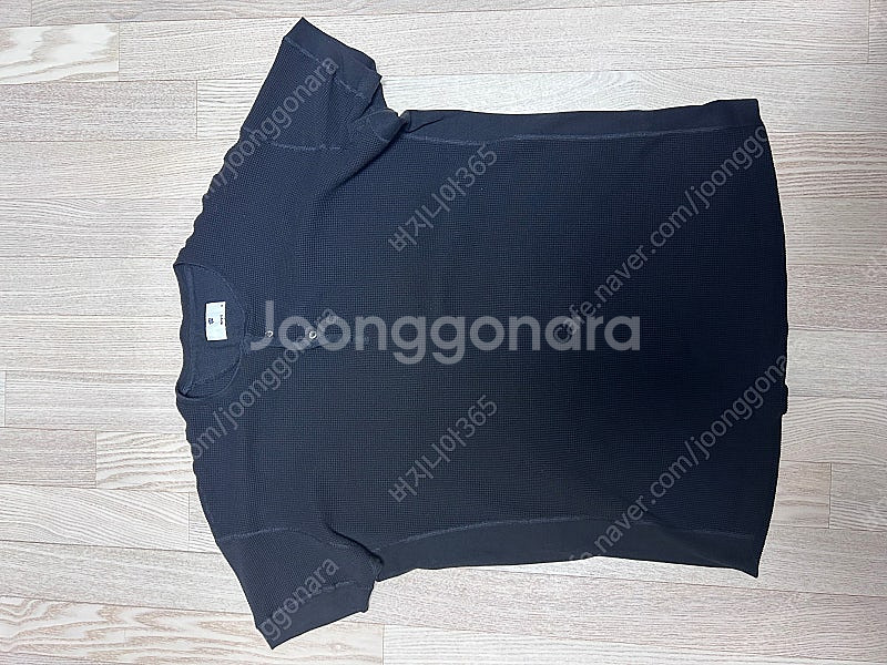 (헤이스트) 오리지날 빈티지 와플 헨리넥 티 2사이즈--1