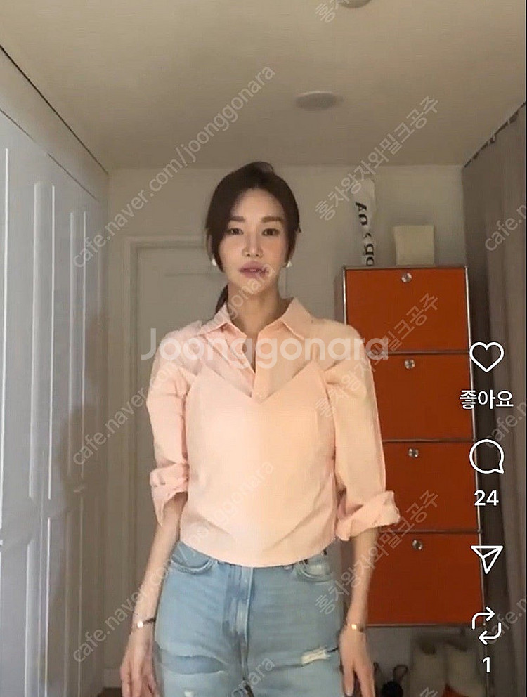 고걸 레이어드 셔츠--3