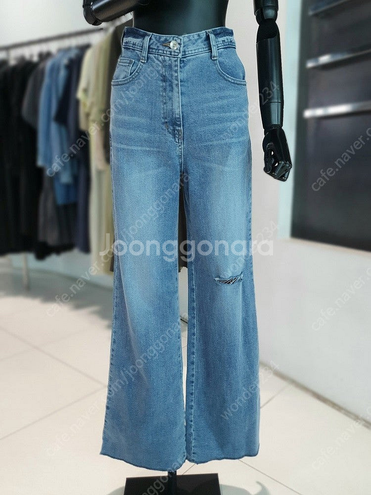 VOV 보브 워싱 와이드 팬츠 데님 청바지 듀엘 지컷 ...--0
