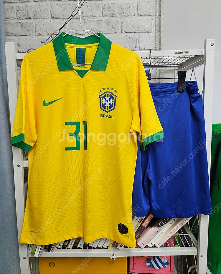 2019 브라질 나이키 홈셔츠 펠레 축구유니폼 상하의세...--0