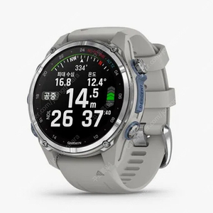미개봉)가민 디센트 MK3 43mm 스테인레스스틸/프로그그레이 다이빙컴퓨터