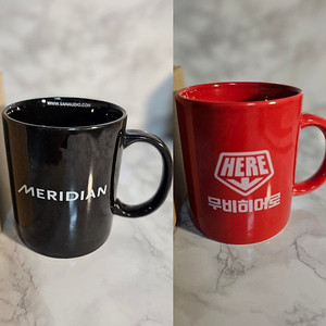 새상품- MERIDIAN+무비히어로 머그컵 2p 일괄판매