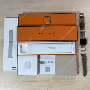 애플워치7 에르메스 41mm 실버 리퍼 새제품