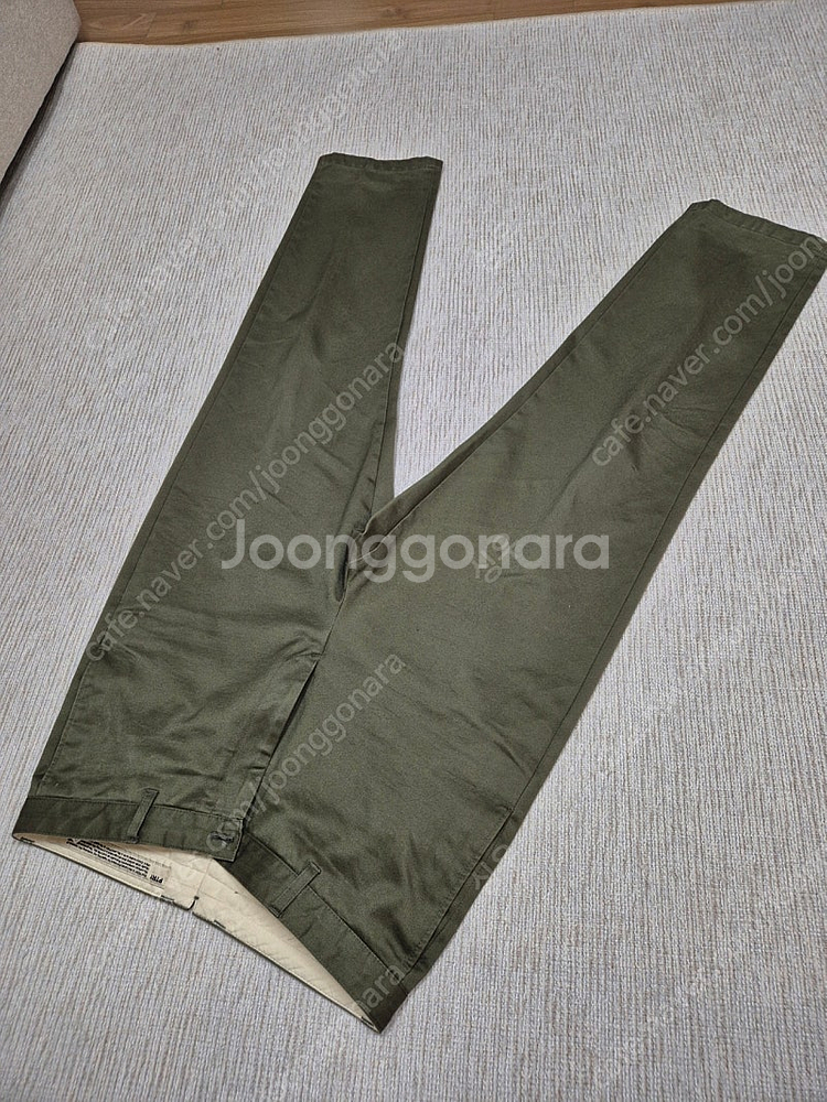 포터리 워시드 치노팬츠--1