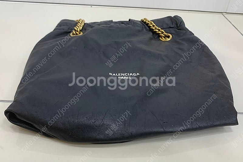 [S]발렌시아가 크러쉬 토트백 스몰사이즈 블랙 가방 숄...--7