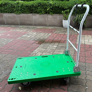 짐 운반용 대형 녹색 카트 핸드 수레카 무소음 바퀴 팝니다.