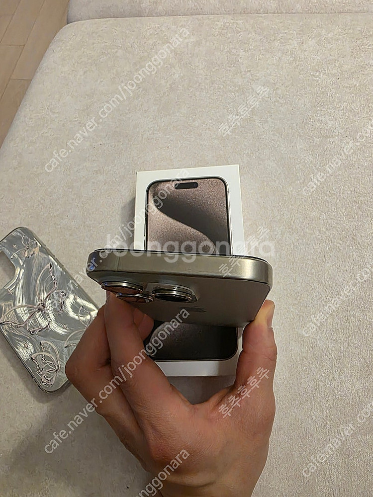 아이폰 15프로 내추럴티타늄 256GB 정상해지폰 휴대...--5