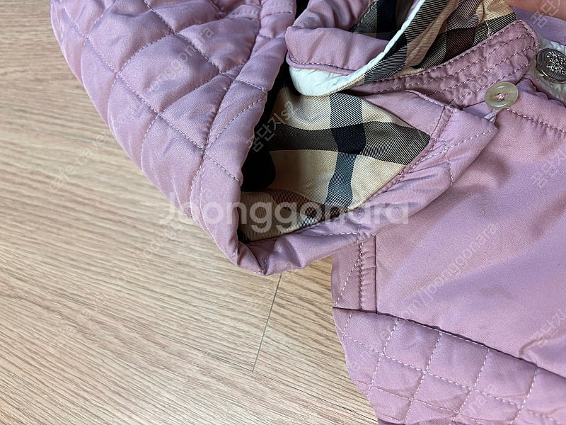 닥스 여아 키즈 걸즈 퀼팅 핑크 원피스형누빔 후드 점퍼 120 7y깔깔이--8