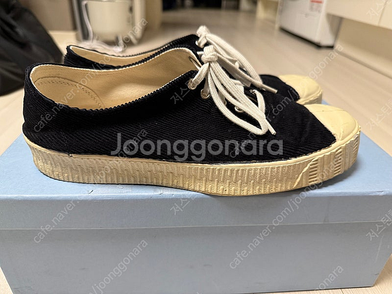 정품_꼼데가르송 스팔와트 코트 슈즈 블랙--2