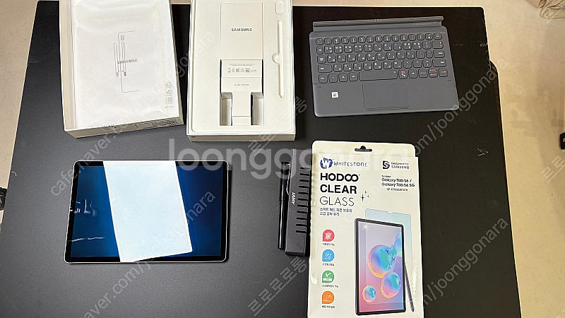 갤럭시탭 s6 wifi 256g A급 풀박스, 정품 키...--0