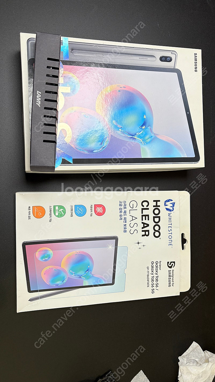 갤럭시탭 s6 wifi 256g A급 풀박스, 정품 키...--3