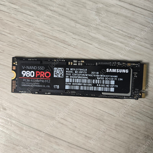 삼성980PRO 1TB NVMe.M2 SSD