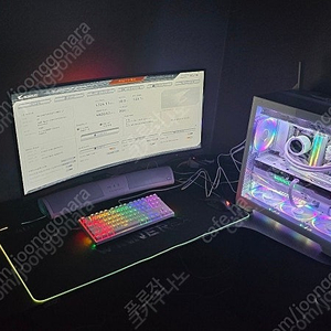 화이트고성능pc판매합니다(천안)