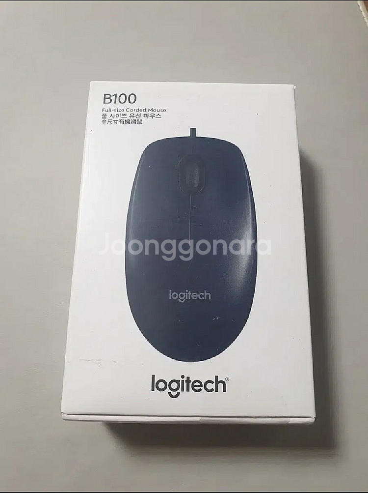 마우스 새상품 로지텍 b100--0