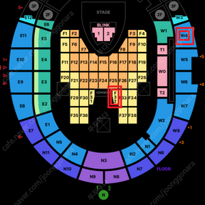 블랙핑크 콘서트 7월6일 (일요일) PINK석 Ground F32구역 10열 2연석 티켓양도