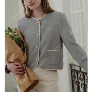 틸아이다이 natural tweed line jacket 트위드 자켓