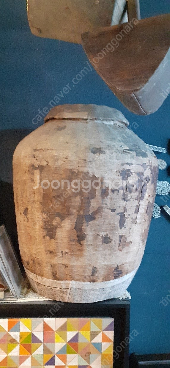 골동 종이항아리 대형--2