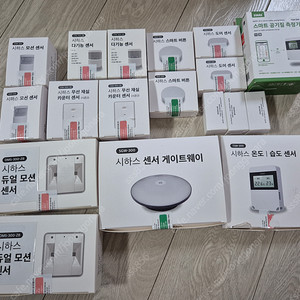 [미개봉] 시하스/아카라 IoT기기, 시하스/삼성/애플/시누스 허브, 스피커, 이어폰, 키보드 판매합니다.