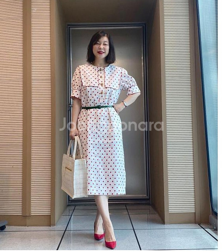 칼라거펠드 린넨 원피스 최화정 원피스--0