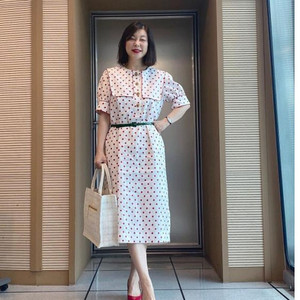 칼라거펠드 린넨 원피스 최화정 원피스