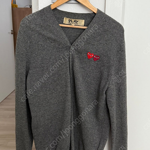 [XL] 꼼데가르송 더블와펜 가디건 그레이