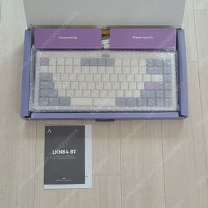 앱코 LKN84 BT 로우 프로파일 슬림 무접점 키보드 화이트 정전용량 무접점​