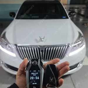 현대 에쿠스 모든연식 구형 클래식 자동차키를 최신 고급형 BMW 타입 LCD 액정 디스플레이키로 업그레이드 이식 개조 제조사 전용 로고 맞춤형 제작