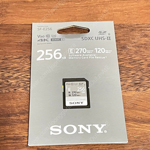 소니 메모리카드 SF-E256, SDXC UHS-II U3