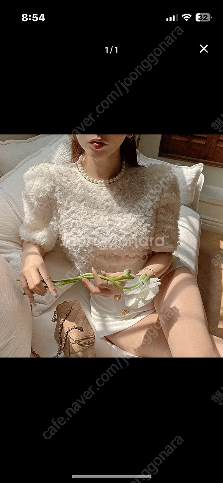 퍼프블라우스 티--0