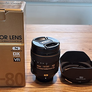 니콘 af-s dx 16-80mm 1680n렌즈 팝니다