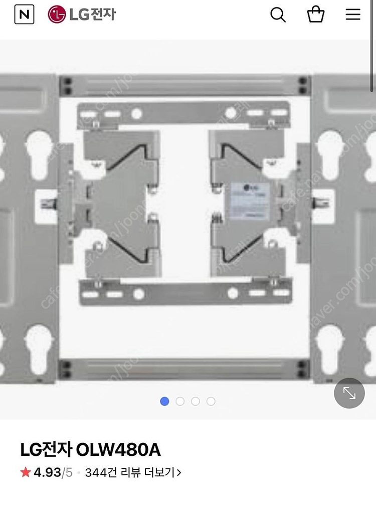 LG 벽걸이 TV 정품 브라켓_OLW480A 55-65인치용 이미지