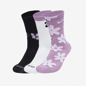 [정품][미개봉새상품] 나이키 에브리데이 삭스 퍼플 3족세트 벚꽃양말 보라 dh6297-902