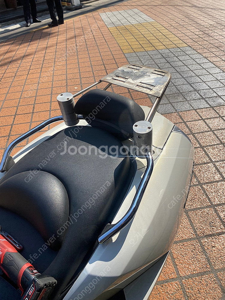 야마하 막삼250 모르피스250 탑박스 브라켓--3