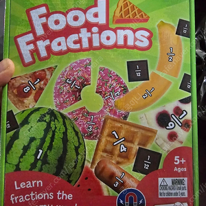 주니어러닝 Food Fractions 수학 교구 미개봉 새상품