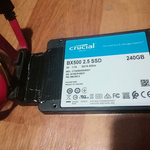 crucial BX500  SSD 240g 고용량 모델  케이블 포함 win11 사무용 프로그램 내장3만